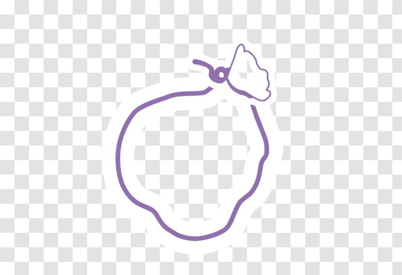 Cartoon Shoelace Knot Clip Art - Lilac - Bow Frame Transparent PNG