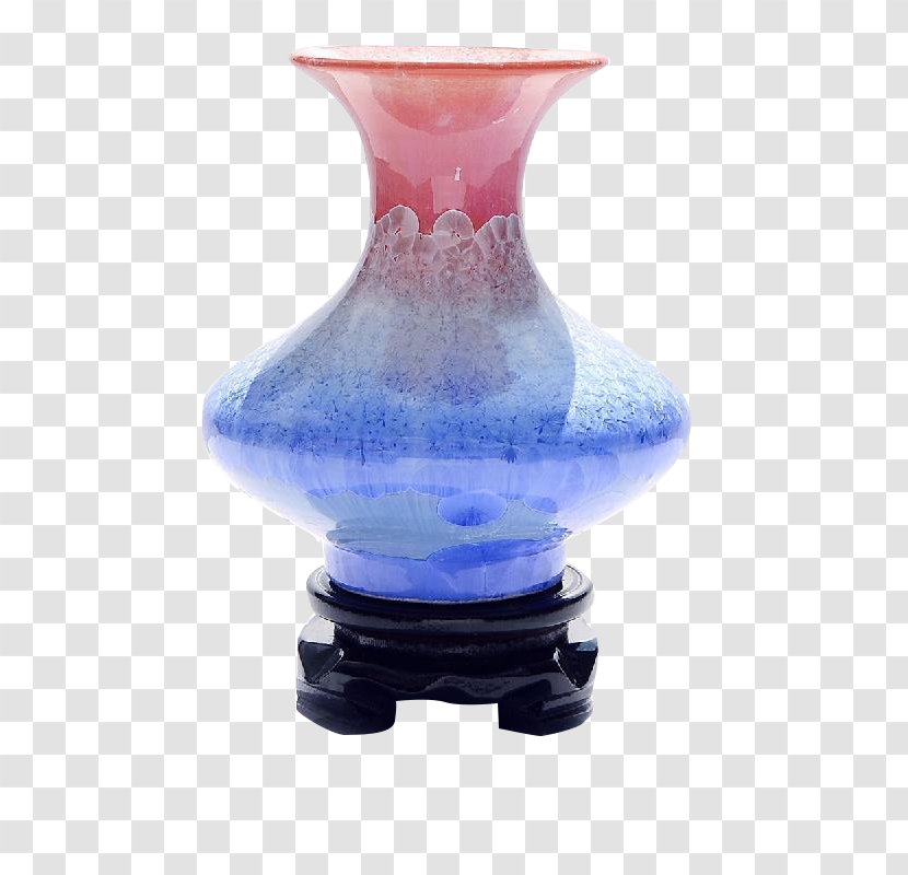 Vase Glass Mosaic Blue Transparent PNG