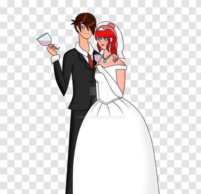 Marriage Drawing Animaatio - Flower - Bride Groom Transparent PNG