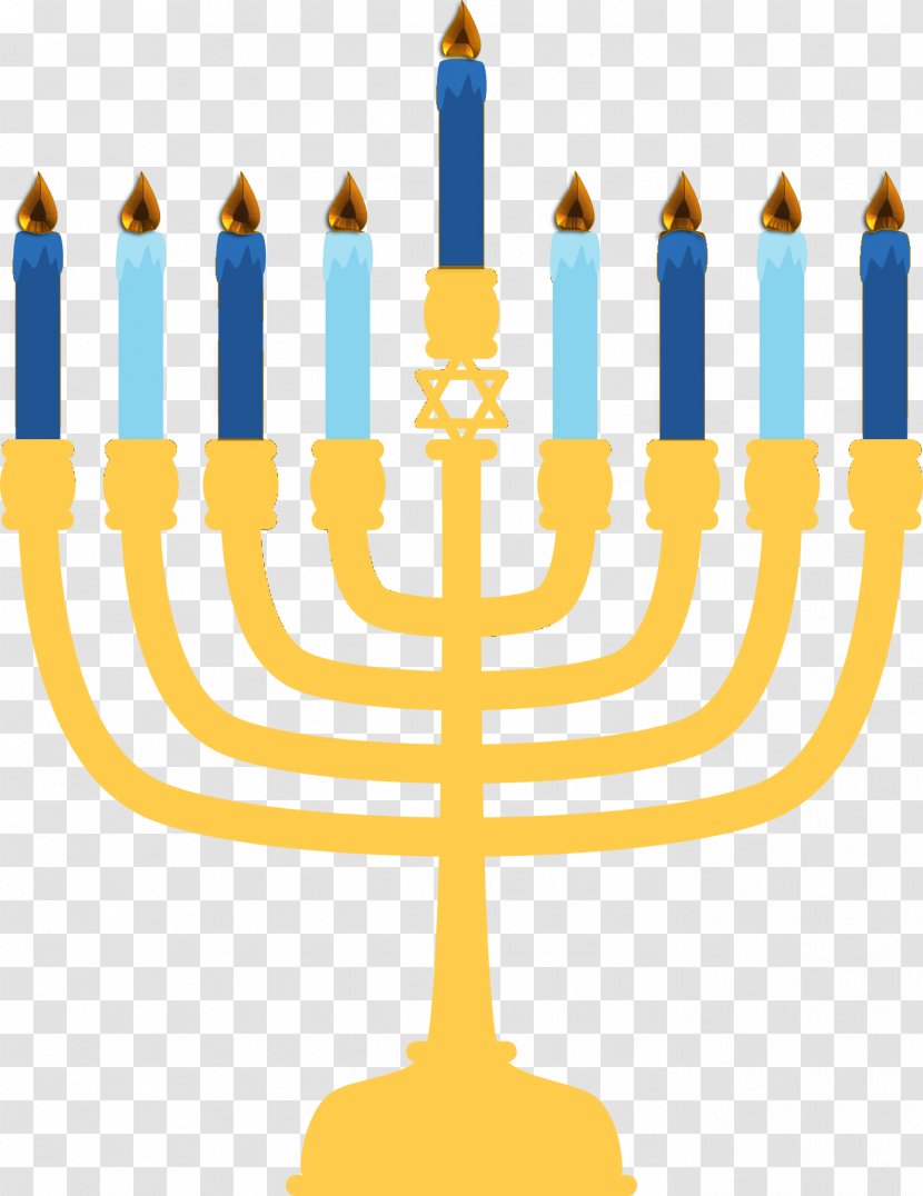 Clip Art Hanukkah Vector Graphics Illustration - Judaism - Kampung Frame Menorah Transparent PNG