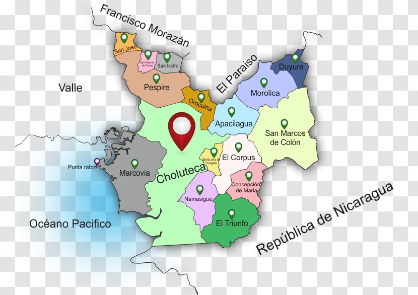 Choluteca Departamentele Hondurasului Map La Esperanza Yoro Department Transparent PNG