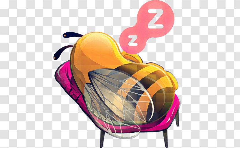Apidae Icon Design - Bee - Sleeping Transparent PNG