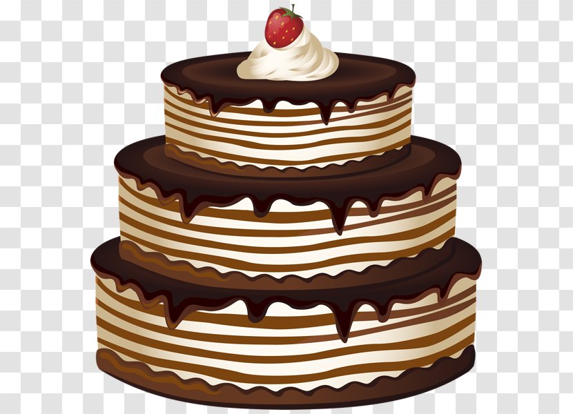 Birthday Cake Chocolate Sponge - Whipped Cream Transparent PNG
