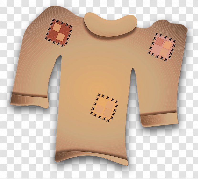 Orange - Paint - Sweater Brown Transparent PNG