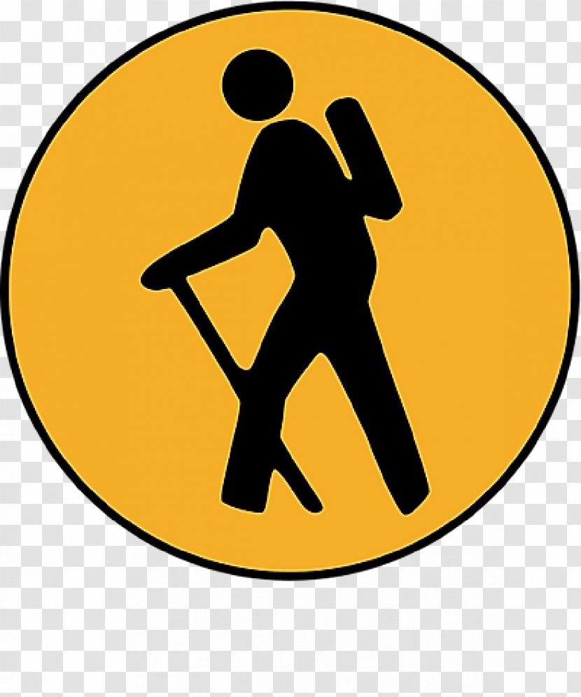 Hiking Traffic Sign Trail Road Stock Photography - Camping Transparent PNG