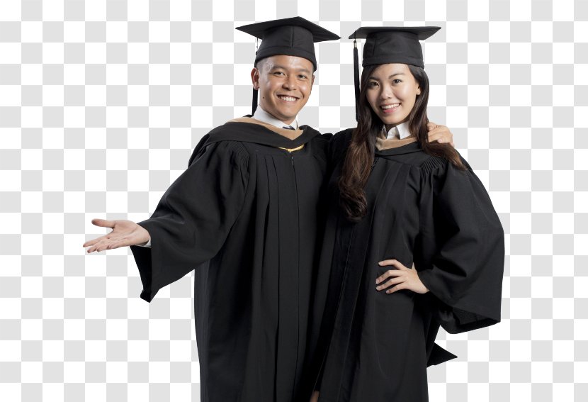 Academic Dress Academician Graduation Ceremony Doctor Of Philosophy International Student - Sleeve Transparent PNG