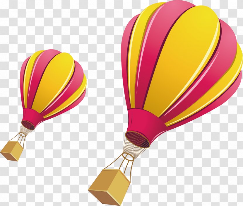 Hot Air Balloon Parachute - Software - Vector Element Transparent PNG