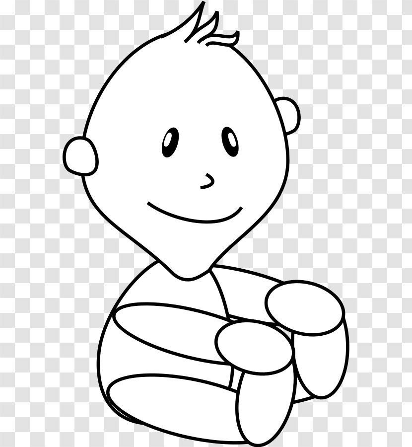 Coloring Book Infant Cartoon Clip Art - Crying Baby Clipart Transparent PNG