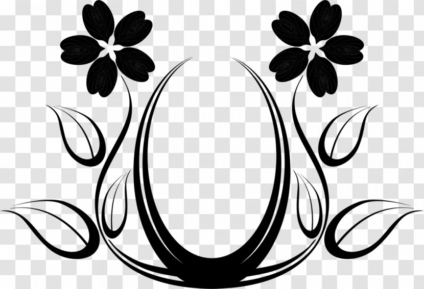 Floral Design Clip Art Flower Designs Vector Graphics - Blackandwhite - Ornament Transparent PNG
