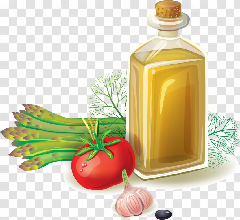 Olive Oil Vegetable Cooking - Spice - Vector Painted Transparent PNG