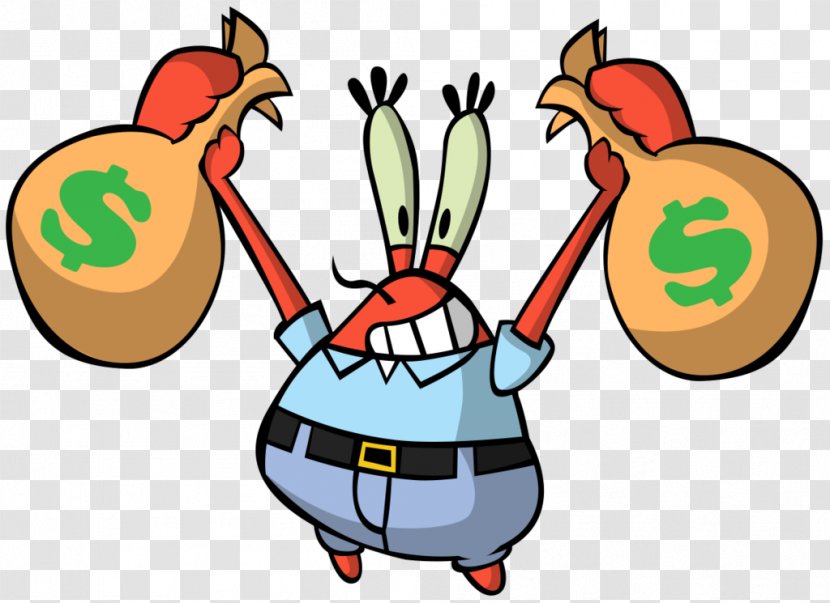 Mr. Krabs Drawing Digital Art Clip - Food - Spongebob Squarepants Transparent PNG