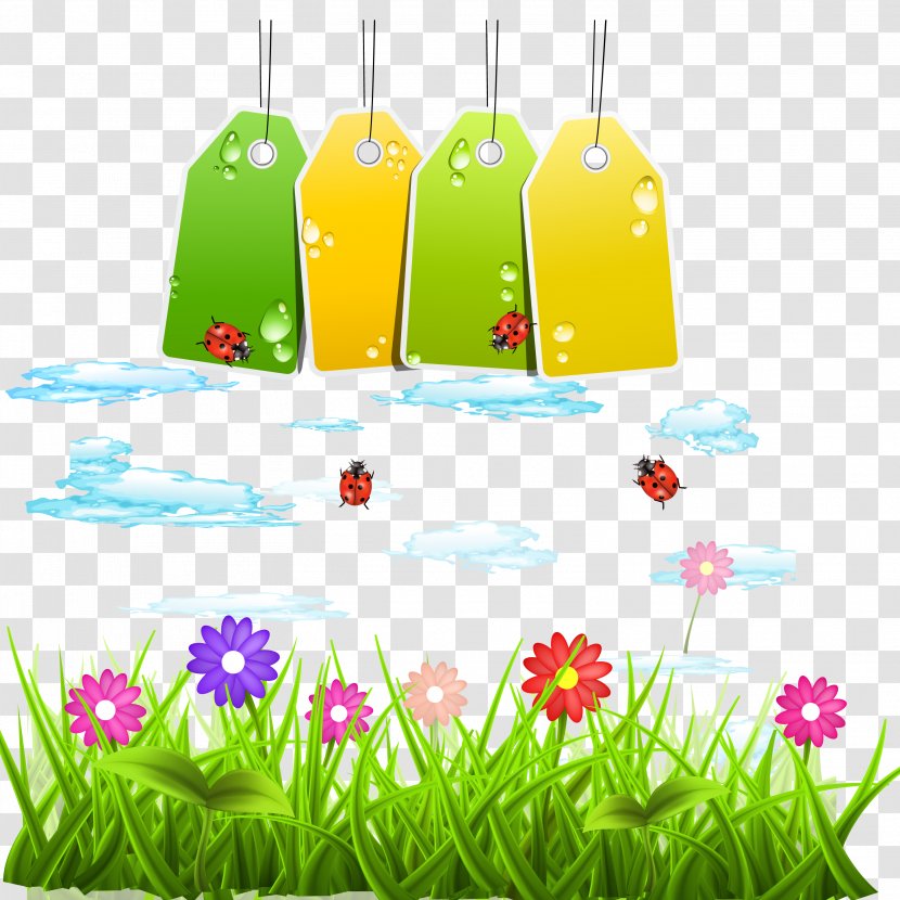 Environmental Protection Euclidean Vector - Art - Spring On The New Blank Tag Material Transparent PNG