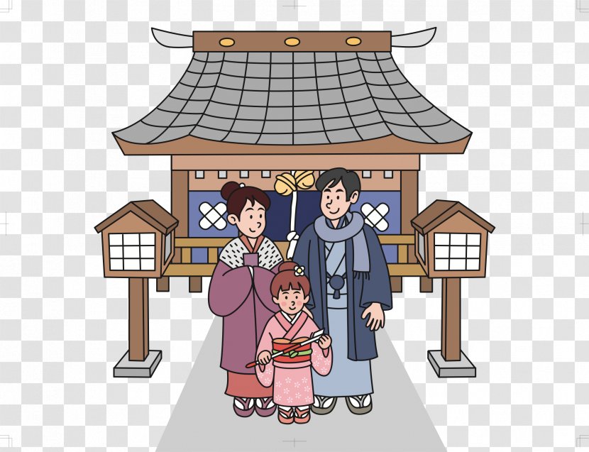 Japanese New Year Shinto Shrine Clip Art - House - Japan Transparent PNG