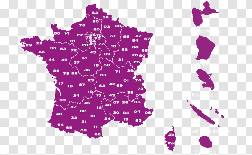 Brittany Normandy Map Regions Of France - Flower Transparent PNG