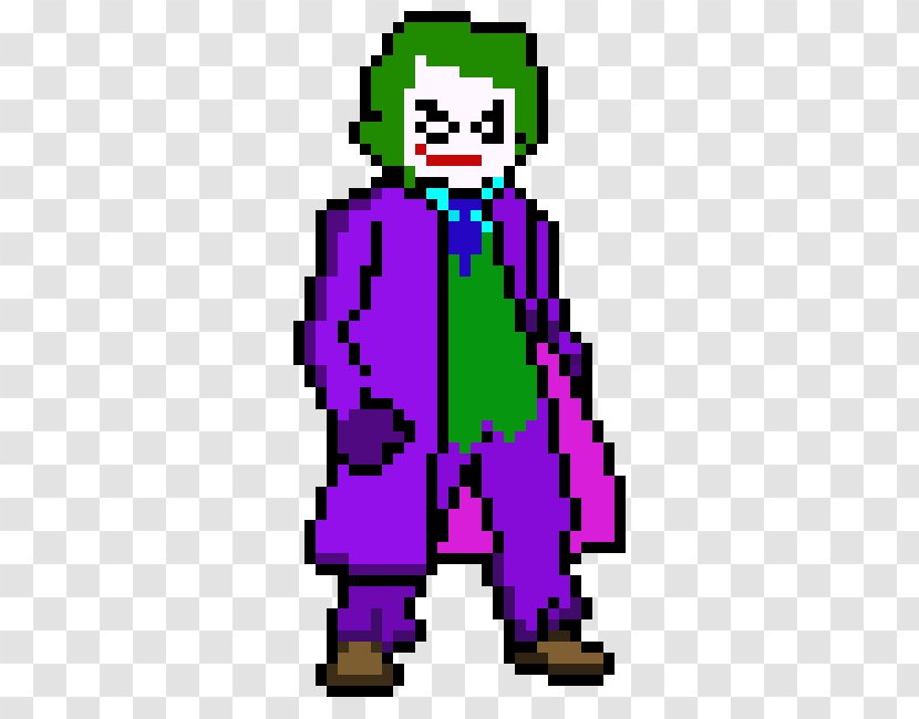 Minecraft Joker Batman Harley Quinn Pixel Art Transparent PNG