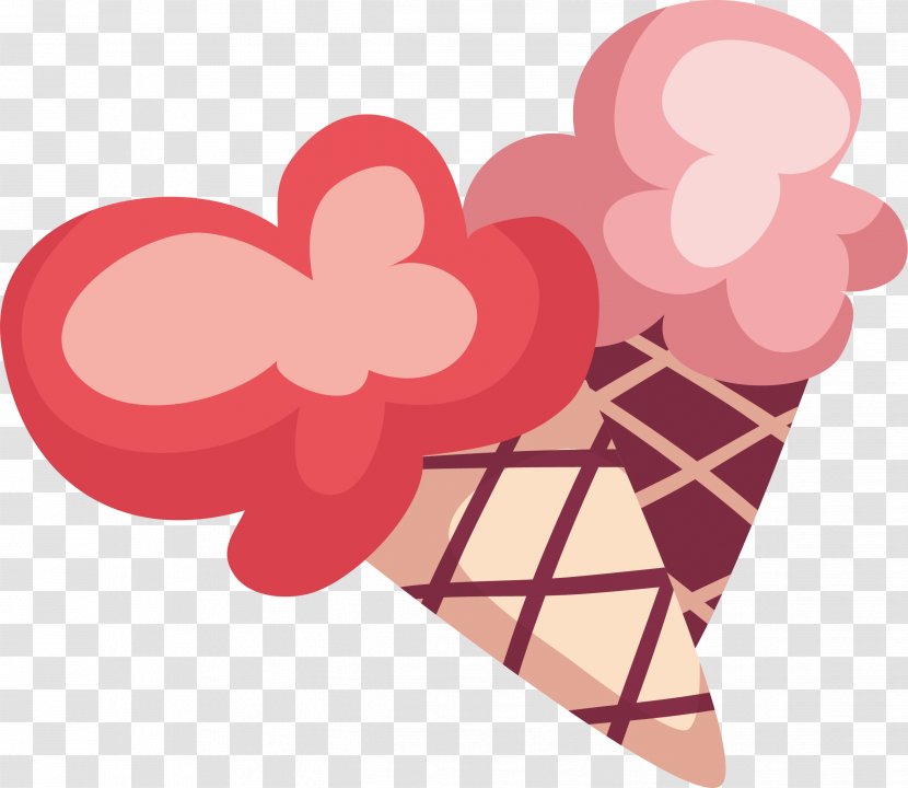 Ice Cream Cones Vector Graphics Food - Pink - Avatar Transparent PNG