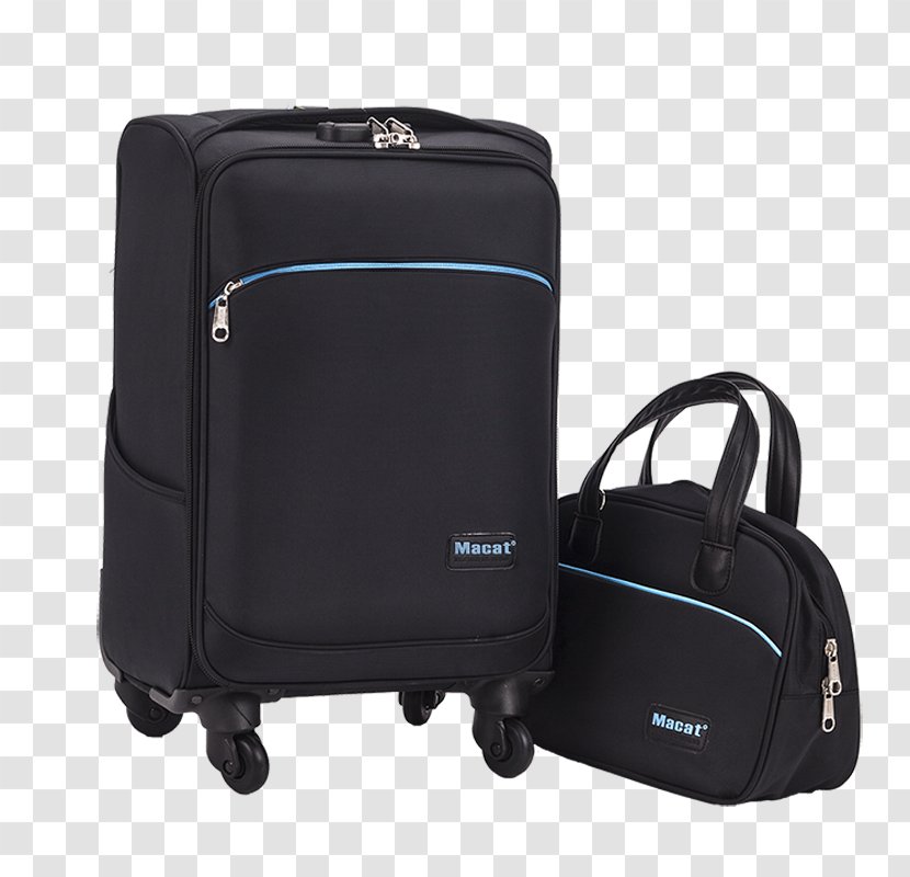 Hand Luggage Suitcase Bag Backpack Travel - Textile Transparent PNG