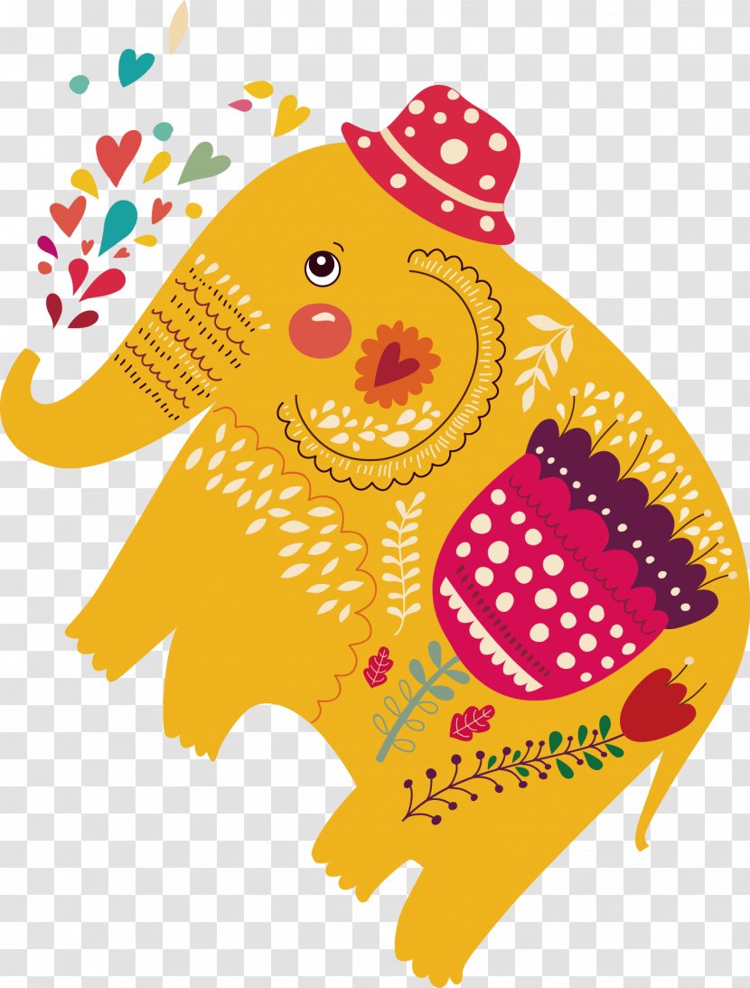 Elephant Clip Art - Auspicious Patterns; Decorations Transparent PNG