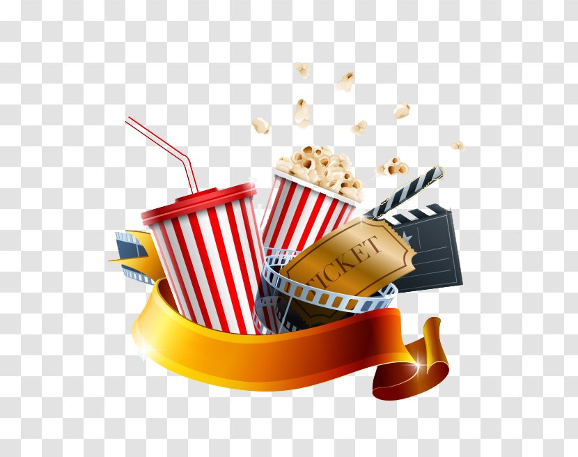 Cinema Film Royalty-free Illustration - Tableware - Popcorn Necessary Transparent PNG