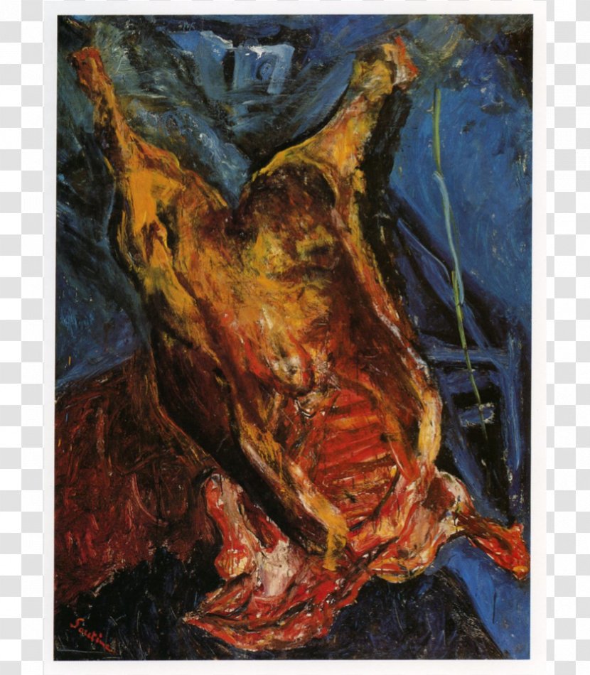 Carcass Of Beef Slaughtered Ox Oil Painting Art - Tree Transparent PNG