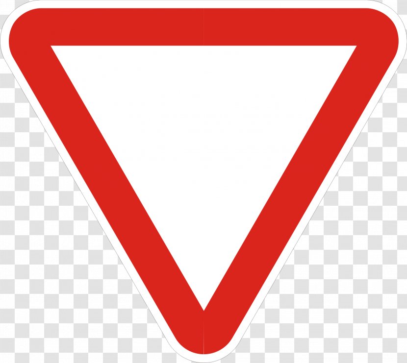 Priority Signs The Highway Code Yield Sign Traffic Stop - Text Transparent PNG