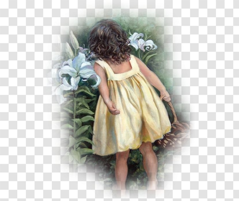 Painting Child Marie Witte Art Studio Artist - Flower Transparent PNG