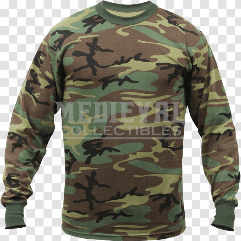 Long-sleeved T-shirt Amazon.com Multi-scale Camouflage - Army Combat Uniform Transparent PNG
