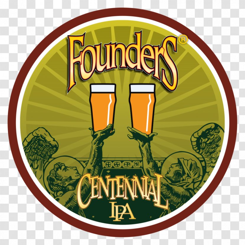 Founders Brewing Company India Pale Ale Beer Founder's Centennial IPA - Green Transparent PNG