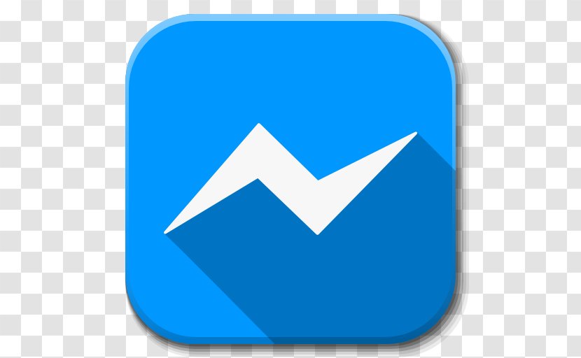 Blue Angle Area Symbol - Apps Facebook Messenger Transparent PNG