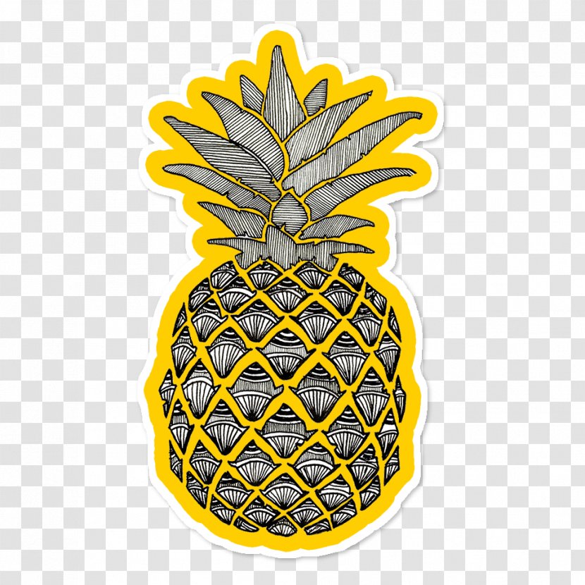 Pineapple Illustration Drawing Art Fruit - Bromeliaceae Transparent PNG