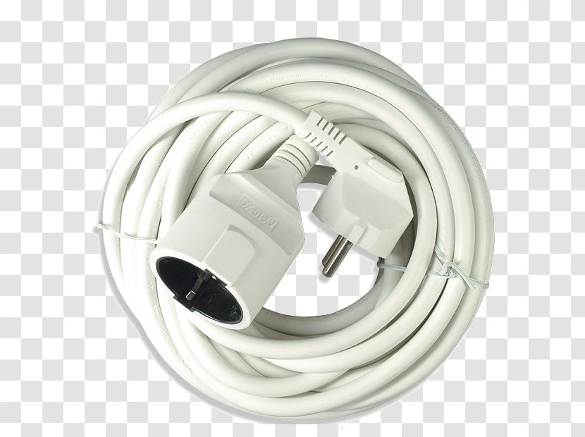 Coaxial Cable Extension Cords Power Strips & Surge Suppressors AC Plugs And Sockets Electrical - Silhouette - Product Demo Transparent PNG