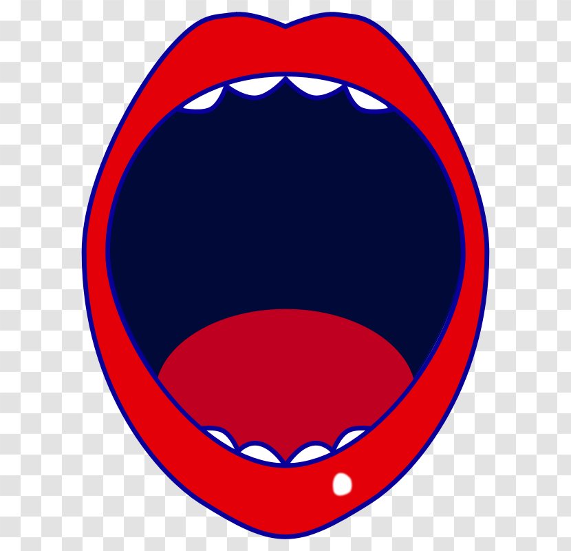 Mouth Lip Clip Art - Smile - Big Red Lips Transparent PNG