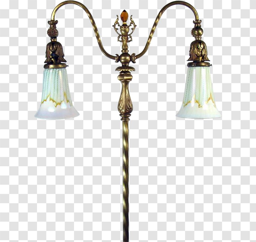 01504 Ceiling Light Fixture - Brass - Floral Ceramic Lamps Transparent PNG