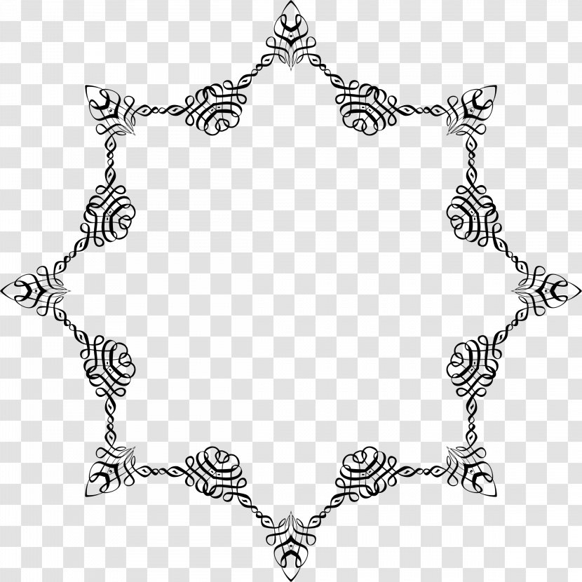Line Art Contemplation In Islam Clip - Symmetry - Abstract Border Transparent PNG