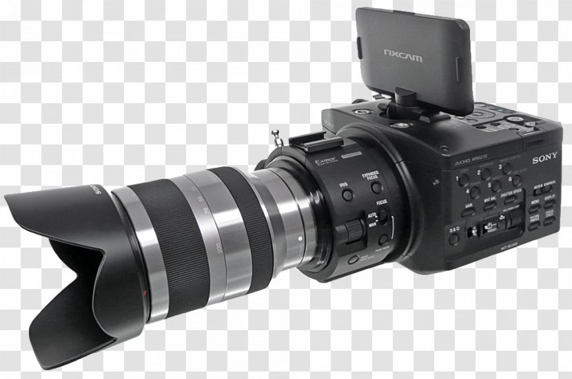 Video Cameras Camera Lens Sony NEX-5 Photographic Film - Technology - Viewfinder Vector Transparent PNG
