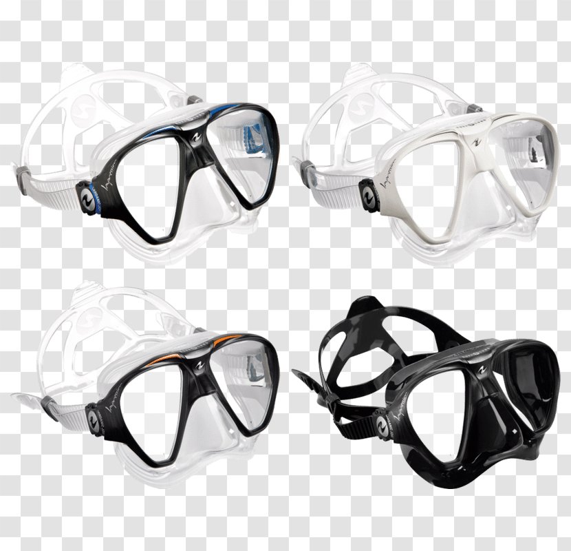 Diving & Snorkeling Masks Scuba Set Aqua-Lung - Full Face Mask Transparent PNG