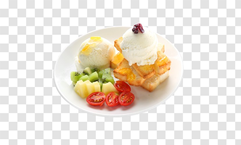 Ice Cream Breakfast Recipe Dish Cuisine - Meal Transparent PNG