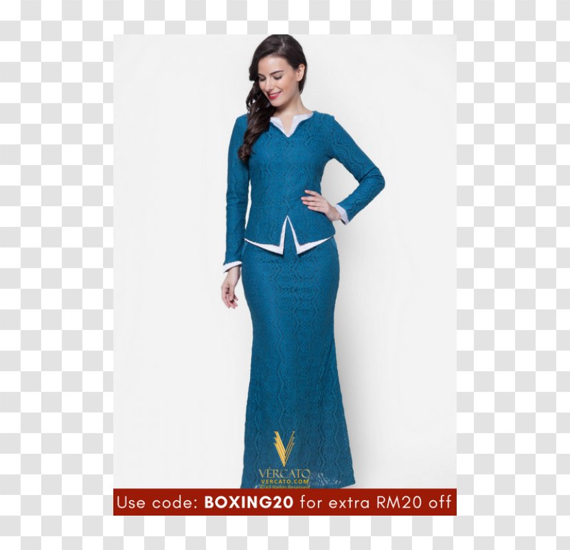 Baju Kurung Kebaya Malaysia Robe Melayu - Cocktail Dress Transparent PNG