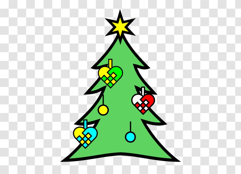 Christmas Tree Santa Claus Ornament - Spruce Transparent PNG