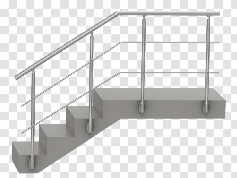 Handrail Aluminium Guard Rail Stairs Steel - Building Transparent PNG
