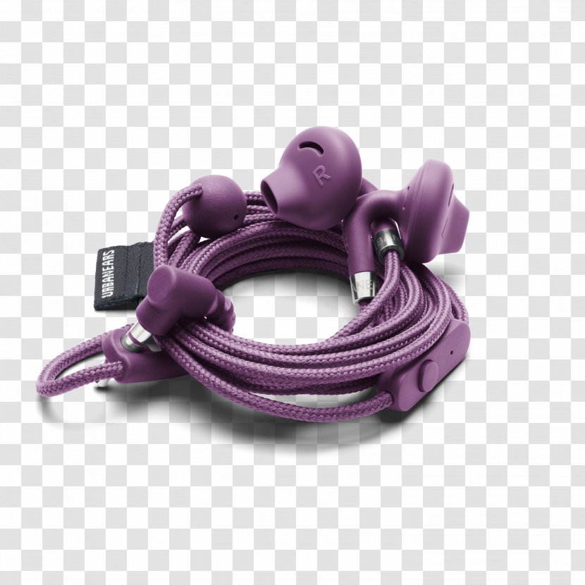 Urbanears Sumpan Headphones Microphone Écouteur - Magenta - Summer Purple Colorful Transparent PNG