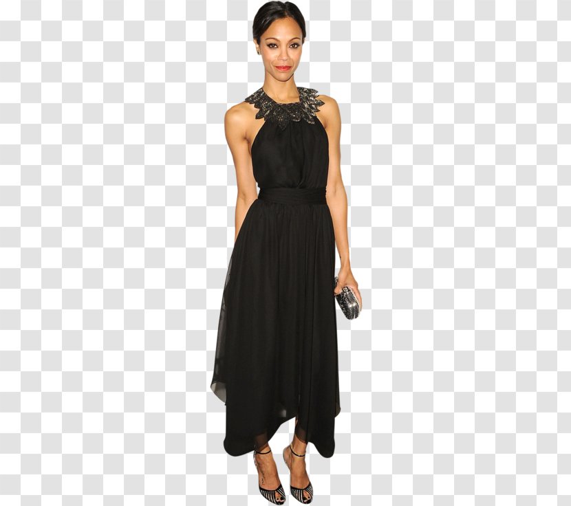 Zoe Saldana Star Trek Little Black Dress Actor Clothing Transparent PNG