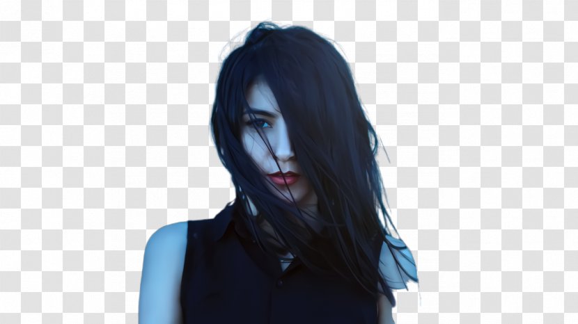 Hair Face Blue Black Hairstyle - Forehead - Human Transparent PNG