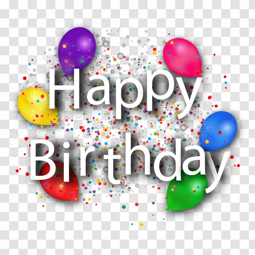 Birthday Cake Happy To You - Art - White WordArt Vector Transparent PNG