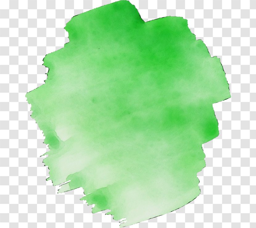 Green Leaf Paint - Watercolor Transparent PNG