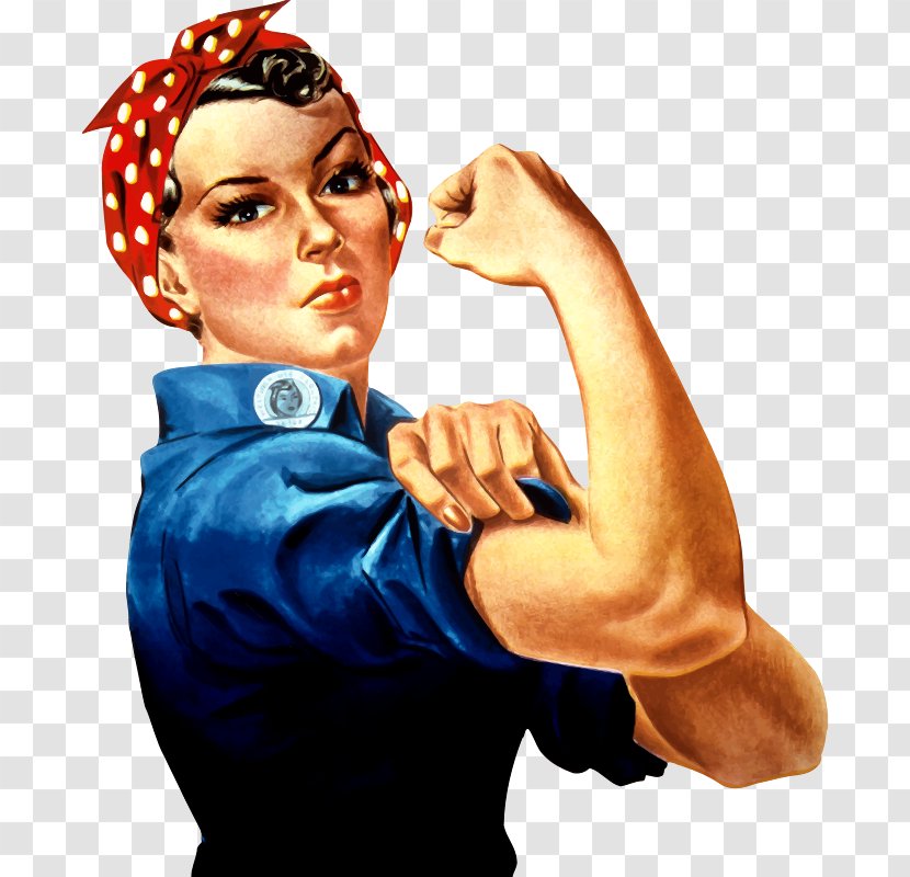 Naomi Parker Fraley We Can Do It! Second World War Rosie The Riveter Clip Art - Zazzle Transparent PNG