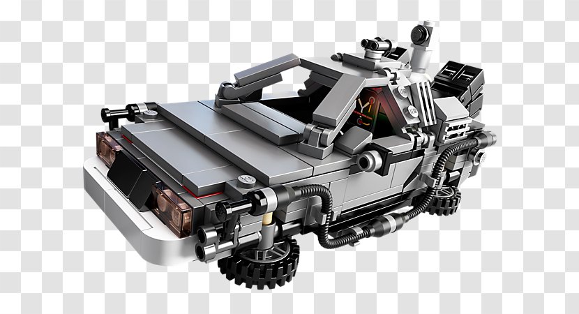 Dr. Emmett Brown Marty McFly DeLorean Time Machine LEGO Back To The Future - Hardware - Dr Transparent PNG