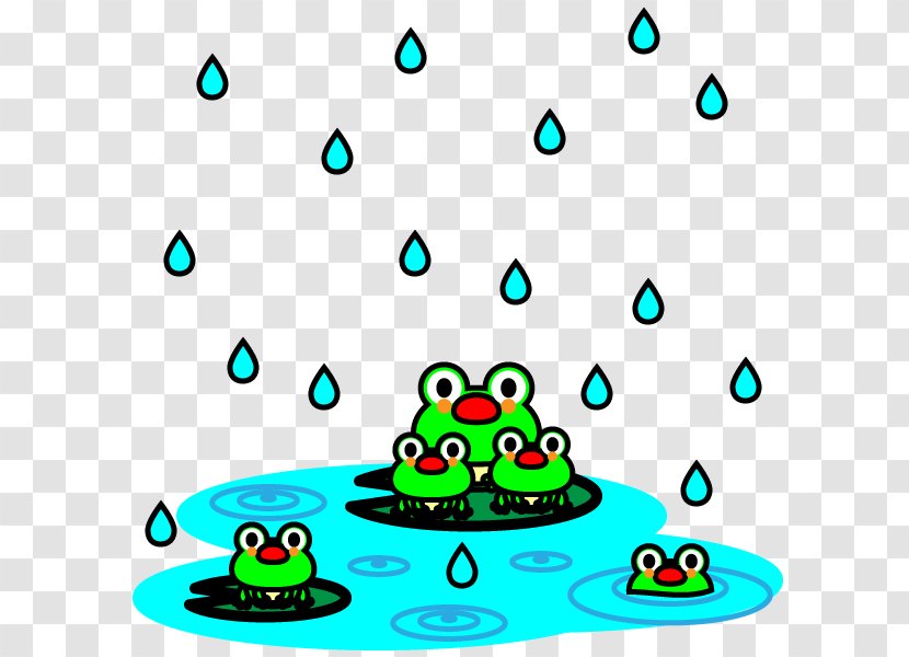 East Asian Rainy Season Frog Monochrome Painting Clip Art - Green Transparent PNG