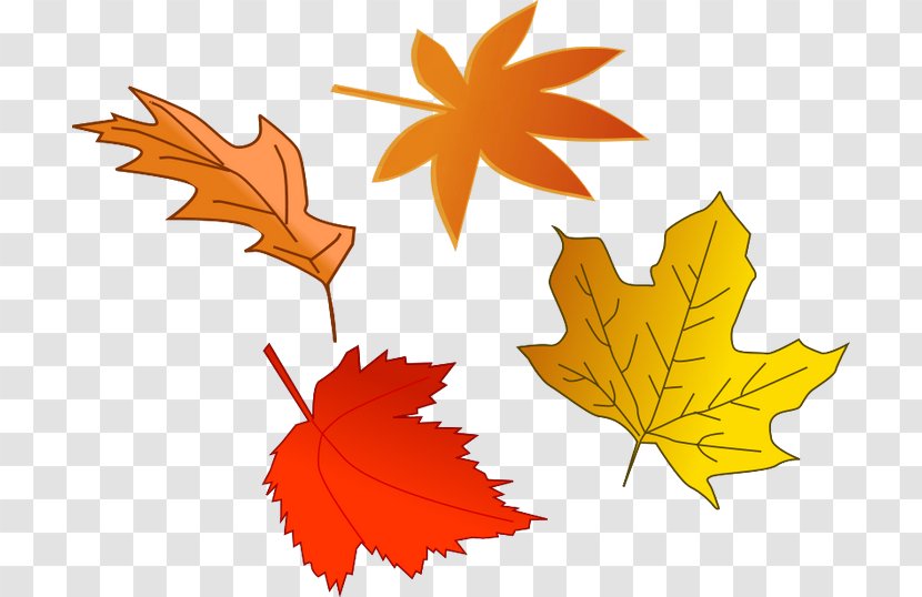 Autumn Leaf Color Clip Art - Silhouette - November Cliparts Transparent PNG
