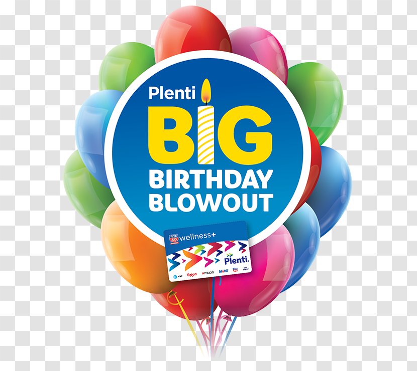 Plenti Rite Aid Wellness+ Balloon Birthday - Party Hat - Plan B Transparent PNG